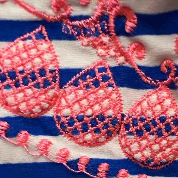 Blue, White and Pink Bikini Top - Picture 10 of 13